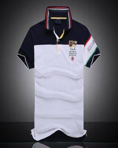 Mens nuovissimo Polos Shirt Men Black Watch Classical Custom Fit Watton Cotton Cotton Big Horse Polol Team Tshi4962656