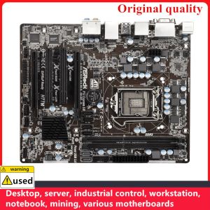 Motherboards Used For ASROCK H77M Motherboards LGA 1155 DDR3 16GB MATX For Intel H77 Desktop Mainboard SATA III USB3.0