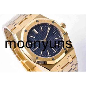 Piquet Audemar Luxury Watches for Mens Mechanical Diver 39mm 15202 ETA 2121 Movimento Full Gold Brand Geneva Designers Wristwatches 1LQ2 Alta qualidade