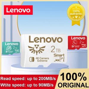 Kort Lenovo 2TB Flash SD Memory Card 1TB 512 GB 256 GB V30 Micro TF SD -kort 128 GB Hög Speed ​​Mini SD -kort för Nintendo Switch -spel
