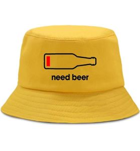 Chapéus de aba larga precisam de cerveja harajuku hip hop bucket chapéu de moda de pescadores engraçados homens mulheres tom de sol casual ao ar livre Fisherman5995049