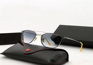 Moda Vintage Square Style Sunglasses Lentes de vidro Baço duplo Red Nariz Pad Pro design de óculos de sol Oculos de Sol com a marca AN5140717