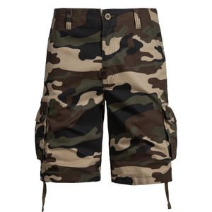 Camouflage Shorts Men Cargo Knee Pants Summer Tactical Gym Ripstop Cotton Training Hiking White Bermuda Big Size 240415