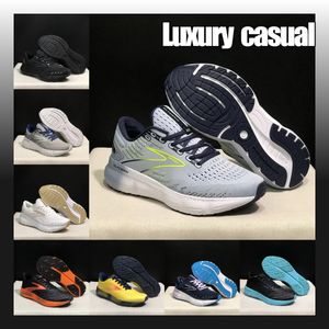 Luxury Brand Designer Casual Shoes Sneakers Mens Leather Running Sole Shoe Platform Trainers bekväma löparskor Lätt 40-46