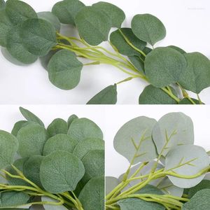 Decorative Flowers Hanging Eucalyptus Garland Artificial Plants Vine Willow Leaf Rattan Garden Marriage Home Wedding Christmas 2M 5Pcs