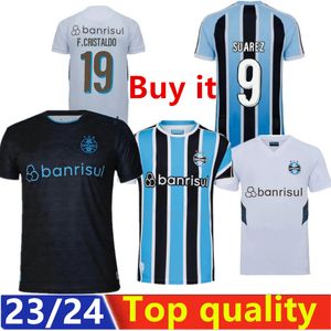 2023 2024 Gremio Soccer Jerseys 23/24 Suarez Ferreira Luan Рубашки Mens Geromel Kannemann Bithello Home Away Третья футбольная форма 3927