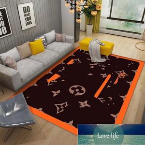 Hochwertiger Teppich Wohnzimmer Sofa Tisch Teppich Leicht Luxusdesigner Marke Einfachheit modernes Schlafzimmer voller rutschfestem Flecken-resistenter Teppiche