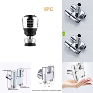 Zinc Alloy Three-way Filling Angle Valve Wall Mount One Into Two Out Water Cleaning Sprayer for Bathroom Toilet Accessories