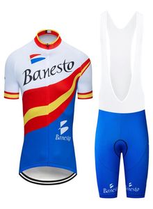2020チームBanesto Pro Cycling Jersey 19DジェルバイクショーツスーツMTB ROPA CICLISMO MENS SUMMER BICYCLING MAILLOT CULOTTE CLOSTION7296421