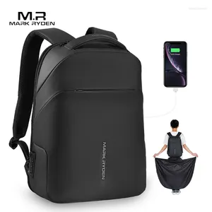 Backpack Mark Ryden Anti-thief TSA Lock Men Waterproof Raincoat 15.6 Inch Laptop Bag School Fashion Man Travel