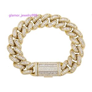Diamond Hip Hop Bracelet Box Buckle Fashion Jewelry