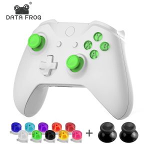 Grips Data Frog Substituição ABXY CHAVE BOTERNOS PARA O XBOX ONE/Xbox One S Wireless Controller Abxy Guia Home Buttton para Xbox One Gamepad