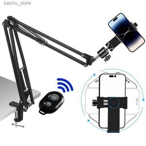 Selfie Monopoden Flexible Arm Weitwinkel Ankersteuer für Telefonfoto Live Streaming Beauty Online-Unterrichtskurs Desktop Video Mount Y240418