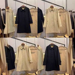 معاطف الخندق النسائية مصممة أوروبية عالية النسخة Camden Windbreaker نفس النمط KensingTongabardin Windbreaker Coat 3enc