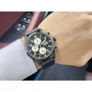 Orologio di lusso da uomo iwcity menwatch grande orologio pilota di alta qualità meccanico automobilistico uhren super luminoso Data luminosa Watchmen cinghia Montre pilota Luxe Mfjr 2952