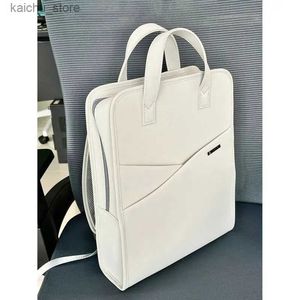 Outros acessórios de computador INS Backpack de laptop branco 11 12 13,3 14 polegadas de 14 polegadas Caixa de capa de capa de capa de viagem Business Saco de computador Moda Y240418