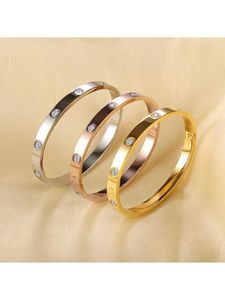 Homens e mulheres de design romântico de alta qualidade para pulseira online venda 18k Rose Gold Diamond Bracelet Fashion Fashion com BICK Bracelet