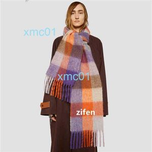 AC Men and Women Style General Style kaszmirowy Salik Kolorowa kratę Plaid Q0EV