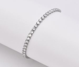 Korean version ins style crystal zircon Chain bracelet woman temperament white girlfriends with the same titanium steel claw7916769