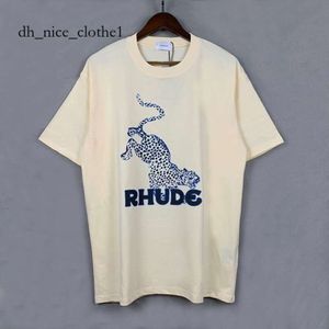 Ruhde Tシャツアートシャツ水泳トランクTシャツRhude Shirt Men Designer Tshirts for Mens 24