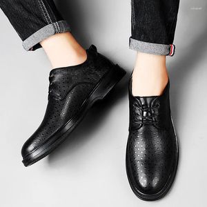 Casual Shoes Men's High Quality Oxfords Men Fashion Dress 2024 Genuine Leather Oxford Classic Tuxedo