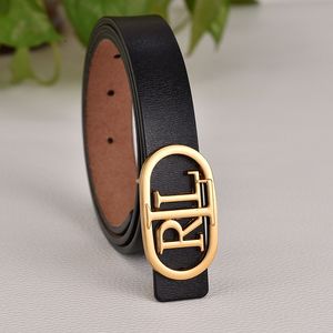 Women's RLL brand letter buckle leather designer belt men's belt designer belt fashionable leather classic men's belt designer belt
