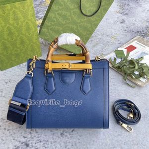 7A Wysokiej jakości torba Diana Bamboo Mini Tote TOT TORLE Rączka Oryginalna skórzana płótno mody mody crossbody 702721 702732 Hobo Bags Bag