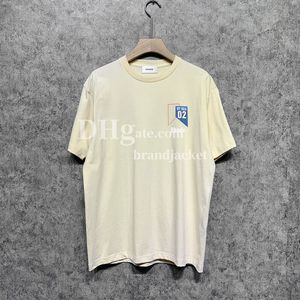 남성용 캐주얼 한 느슨한 티 여름 오버 크기 브랜드 레터 인쇄 Tshirt 럭셔리 디자이너 짧은 슬리브 스케이트 보드 탱크 젊은이