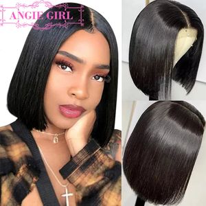 13x4 Lace Front Bob Wig Short Straight Human Hair Wigs For Black Women Brazilian 4x4 Closure Lace Wig Pre Plucked Remy Hair 240409