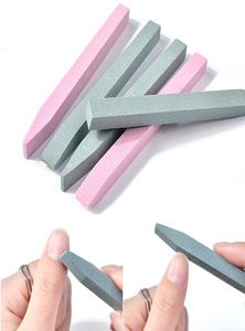 NAD014 Quartz Stone Nail Files Professional Sanding Buffer Block VShaped Nail Art Grinding Cuticle Remover Manicure Tools9551071