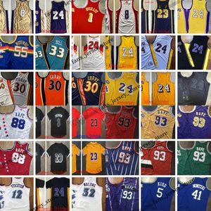 Seltener echter Stitched All-Team-Basketball-Jersey Allen Payton Carmelo Dikembe Anthony Mutombo Stephen Iverson Curry McGrady Garnett 24Bryant Bibby Olajuwon