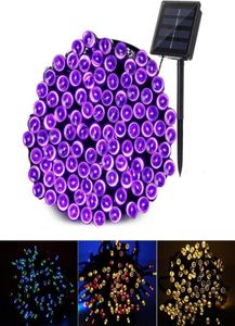 TenderaiAkai Solar Garden Pink Lights Waterproof LED String Fairy Decor Christmas Holiday Patio Party Courtyard Lighting Lawn Lamp9943251