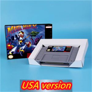 Cards para mega man x 16bits de jogo de jogo para USA NTSC versão SNES Console de videogame