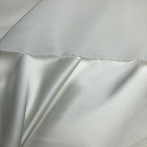 Real Silk 16 MM Off White Spandex Satin Silk Dress Fabric Sewing Accessories Stretch Fabrics for Sewing Clothes by The Meter 240409