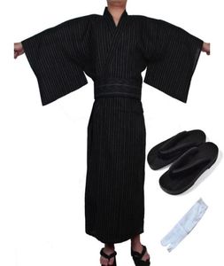 Ethnische Kleidung Männliche japanische traditionelle Kostüme Samurai Kimono Mann Baumwolle dünne losen Stil Yukata Jinbei Haori Luxus Cosplay4217989