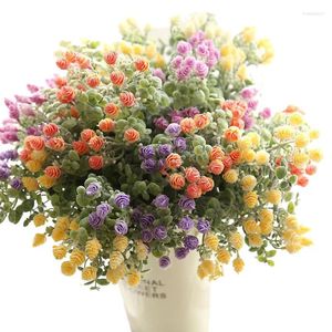 Dekorative Blumen künstliche Blume rot Bayberry für Hochzeit im Freien Home Office El Restaurant Party Topf Urlaub Dekoration grüne Pflanzen