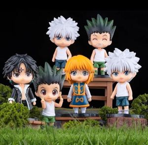 6pcsset avcı x anime figürü gon css Killua zoldyck eylem kurapika heykelcik model bebek oyuncakları h08241464138