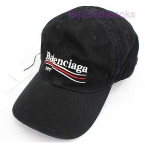 Designer Baseball Hat Embroidered Summer Fashion Ball Cap Belenciagaa Classic Baseball 2017 Ss Logo Embroidered Hat L59 Black Canvaswl3VUH