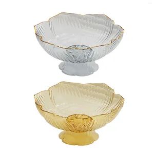 Plates Decorative Pedestal Bowl For Kitchen Counter Table Decor Home With Draining Holes Removable Fruit