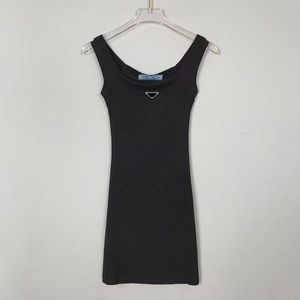 Women's Casual Mini Dresses Summer Sling group Brands Dress Womens Tops Tank Knitted Cotton U Neck Sleeveless Solid Sexy Dresses Elasticity Bodycon Mini Skirt