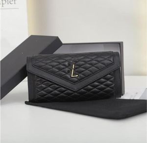 Masowe portfele Portfele Projektantka torebka dla kobiet marka luksusowa portfel Women039s klasyczna zamszowa karta wielofunkcyjna 4317622