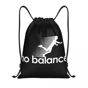 Shopping Bags No Balance White Drawstring Backpack Gym Sports Sackpack Water Resistant String Bag For Exercise
