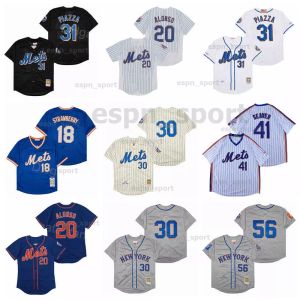 Man Vintage Baseball 30 Ryder Ryan Jersey 1965 1969 1983 Retro 31 Mike Piazza 20 Pete Alonso 41 Tom Seaver Retire Pinstripe All ED Pullover Team Color High/Top