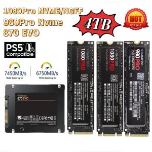 Muhafaza 4TB SSD1080PRO 980PRO 870EVO M2 2280 PCIE 4.0 NVME/NGFF 7400MB/s Oku Masaüstü/PC/PS5/PS4 oyunu için orijinal katı hal sabit disk