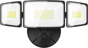 Oświetlenie 60 W światła powodziowe na zewnątrz, 6000 lm Super Bright Security Light