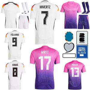 Euro Cup 1 für Erwachsene Kinder 1 Neuer Fußball Trikot 2024 Nationalmannschaft 20 Gosen 19 Sane 15 Sule 8 Kroos 6 Kimmich 10 Musiala Henrichs Werner Goretzka Fußball -Hemd Kits Deguo