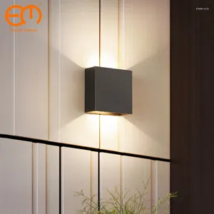 Wall Lamp 12W Black White LED Indoor Lighting Modern Home Decoration Sconce Aluminum LIGHTS AC85-265V