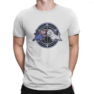 Męskie koszule fusion hipster poliester poliester tshirts Fullmetal Alchemist Anime Męski graficzny koszula uliczna