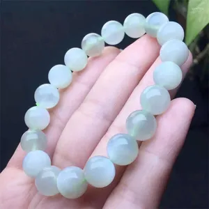 Link Bracelets 10MM Natural Green Moon Stone Bracelet Crystal Reiki Healing Fashion Jewelry Gifting Gift For Women 1PCS