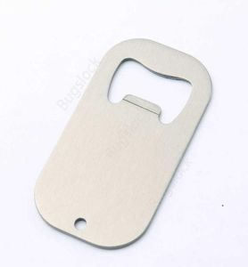 Sublimation Blank Beer Bottle Opener Corkscrew DIY Metal Silver Dog Tag Creative Gift Home Kitchen Tool DAB3124761308